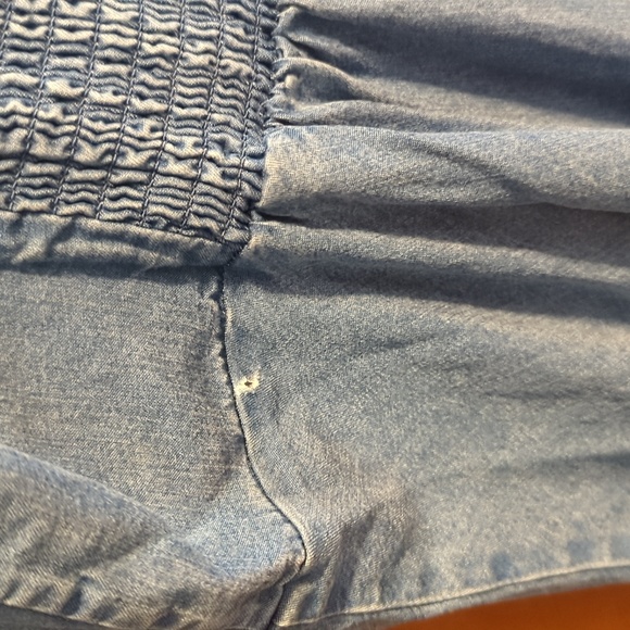 Gap Chambray Dress Womens Size L Adjustable Straps Fit & Flare - Picture 5 of 5